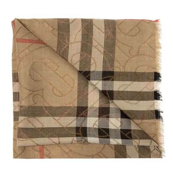Burberry monogram check scarf
